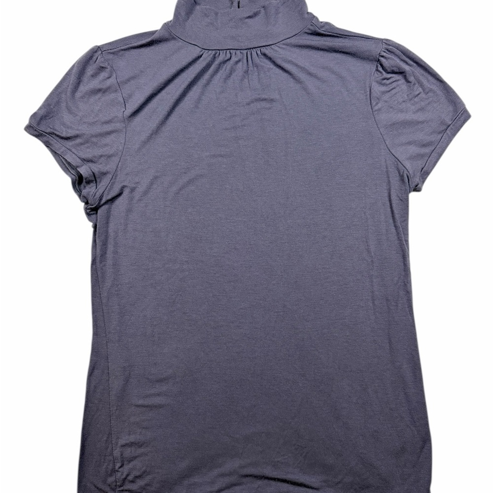 Old Navy Short-Sleeve Turtleneck Top Slate Large